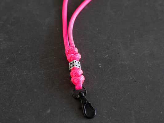 Fluitkoord neon roze
